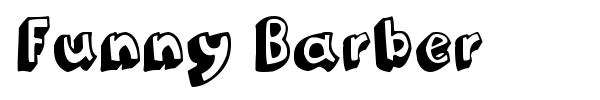 Funny Barber font preview